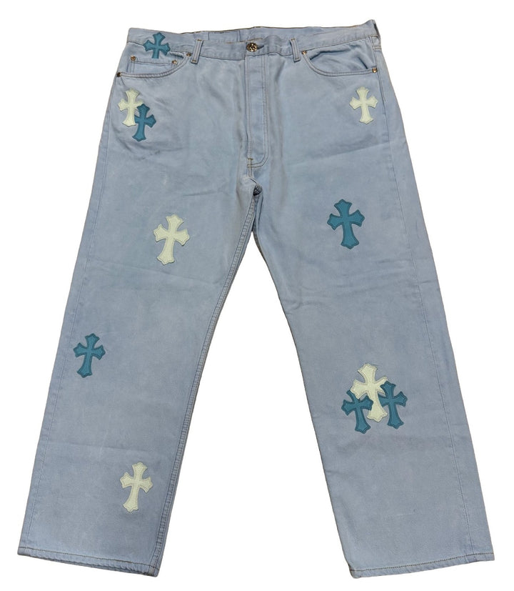 Chrome Hearts x Drake 'Washed Blue' CLB Vintage Levi's Jeans