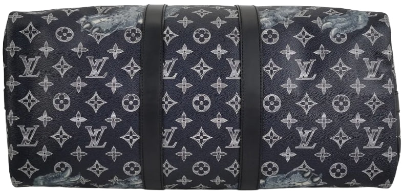 Louis Vuitton x Chapman 'Navy' Lion Brothers Keepall 45 Bandouliere