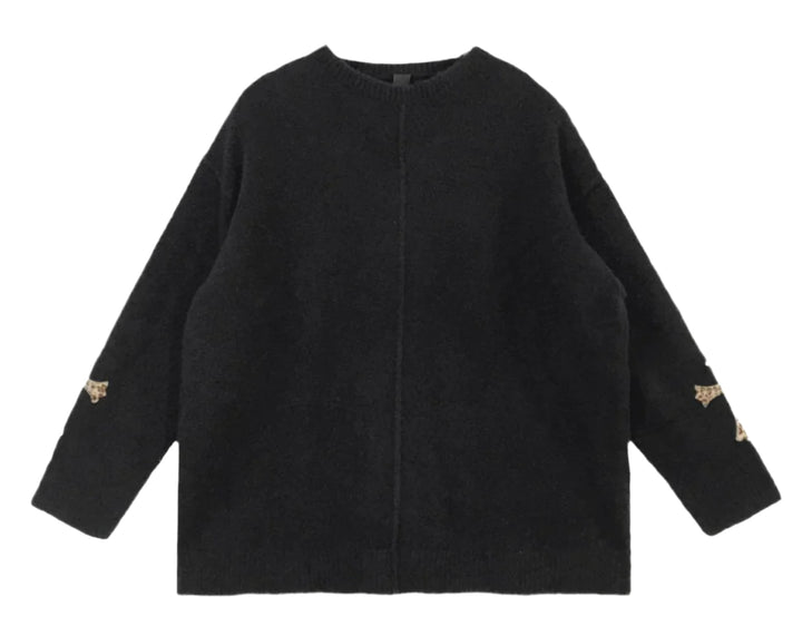 Chrome Hearts 'Leopard' Black Cashmere Sweatshirt