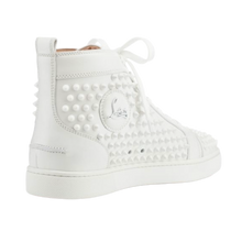 Christian Louboutin 'White' Louis Flat Calf Spikes Sneaker