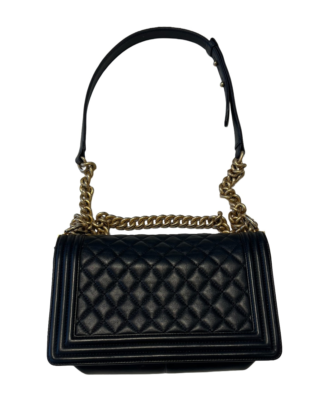 Chanel 'Black' Lamb Skin Medium Boy Bag