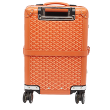 Goyard 'Orange' Goyardine Coated Canvas Bourget PM Trolley Case