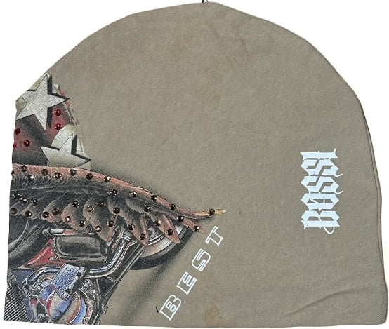 Bossi 'American Steel' Rhinestone Vintage Beanie