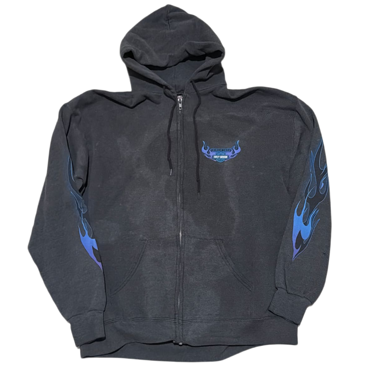 Harley Davidson 'Purple Flame' Vintage Zip-Up