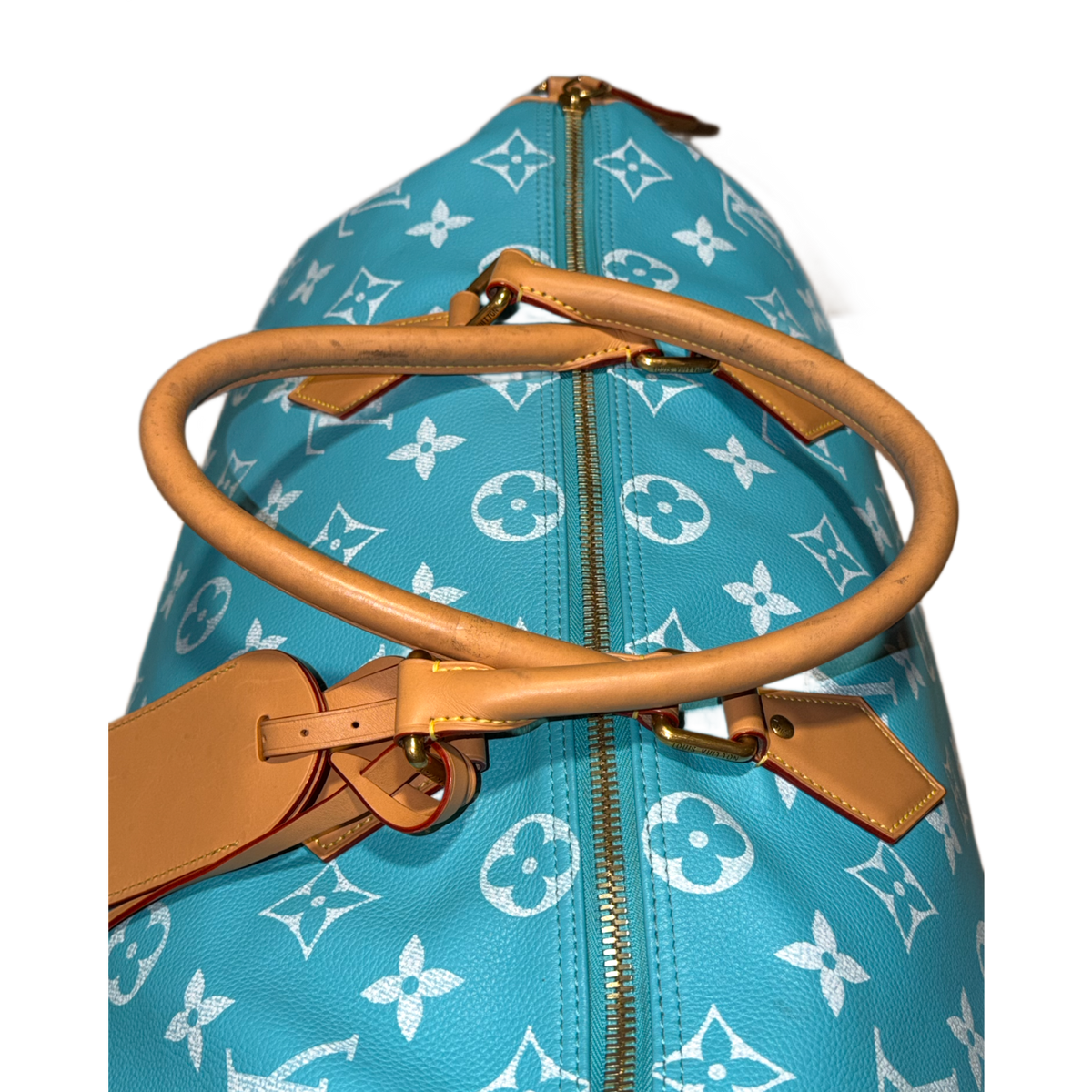 Louis Vuitton 'Turquoise' Speedy P9 Bandouliére 50 Duffle Bag