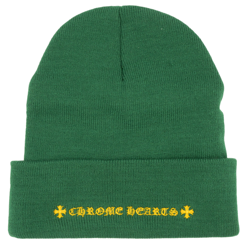 Chrome Hearts 'Green and Yellow' CH Beanie