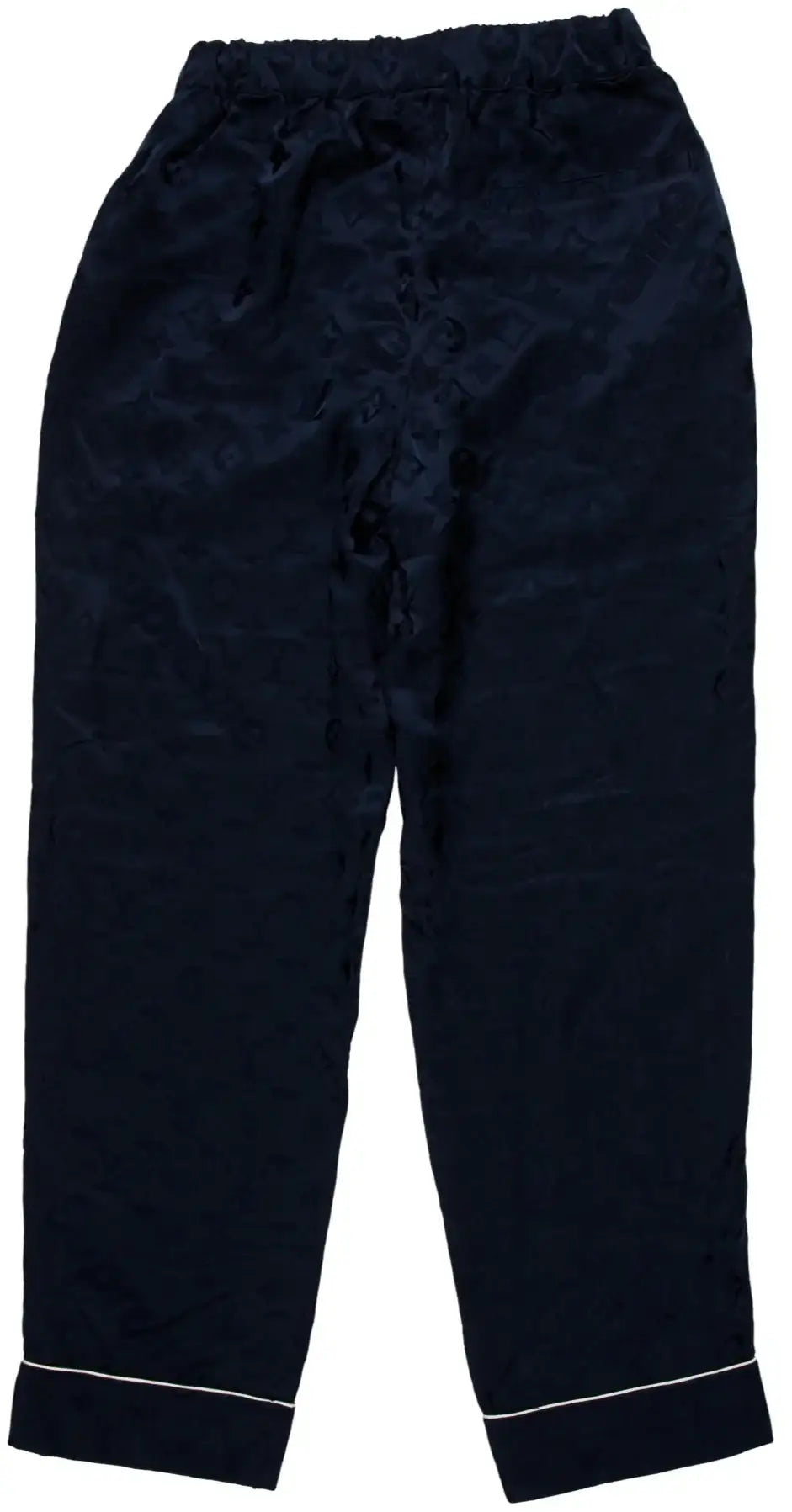 Louis Vuitton x Supreme 'Navy' Monogram Silk PJ Pants