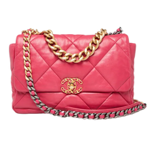 Chanel '19 Flap' Large Pink Quilted Leather Bag
