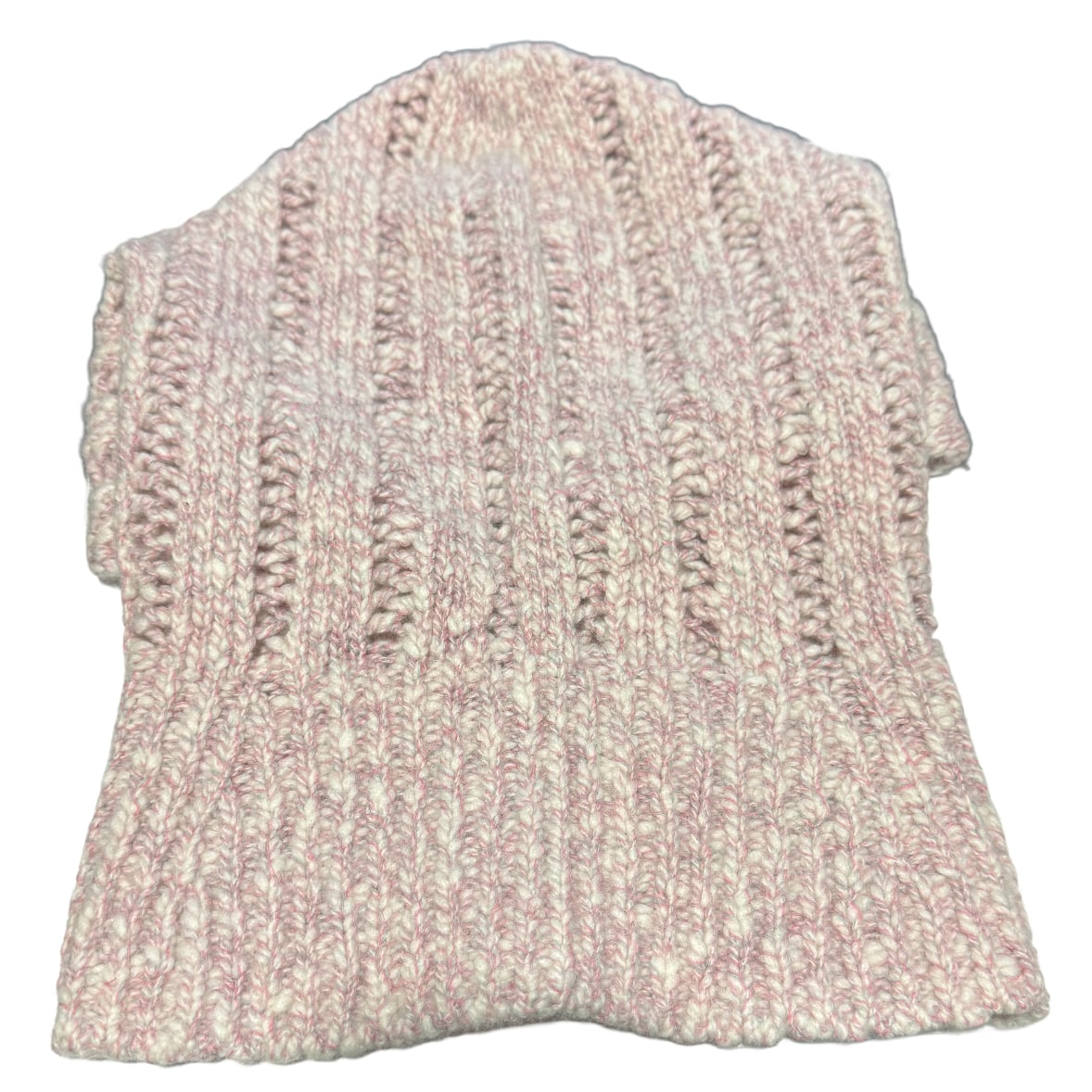 Chanel 'Light Grey/Light Pink/White' Cashmere CC Balaclava