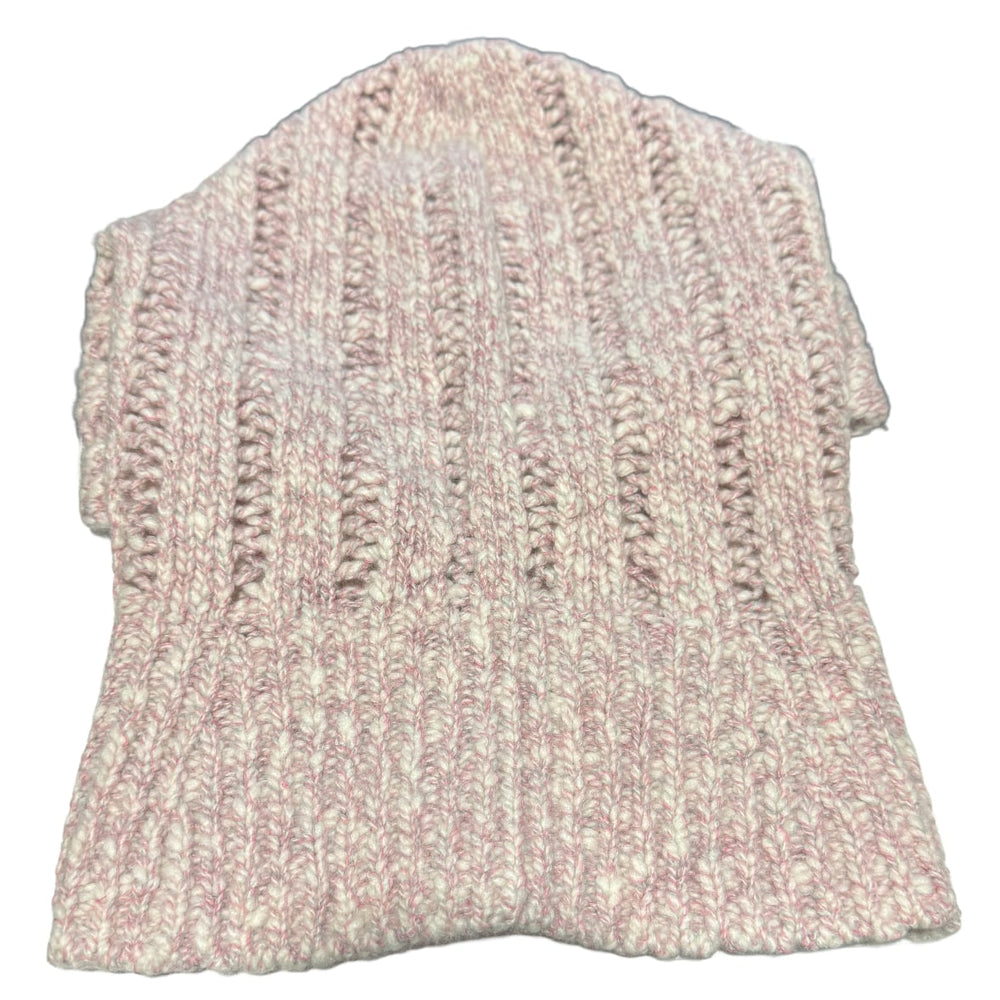 Chanel 'Light Grey/Light Pink/White' Cashmere CC Balaclava