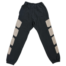 Satoshi Nakamoto 'Destroyed Black' Patchwork Moto Sweatpants