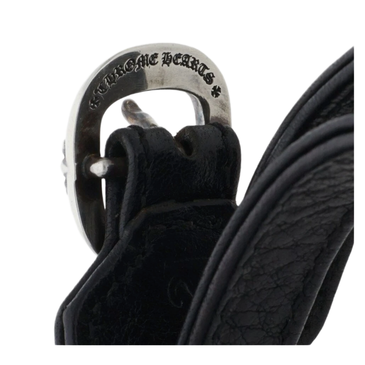 Chrome Hearts 'R&R' Gunslinger Leather Bracelet