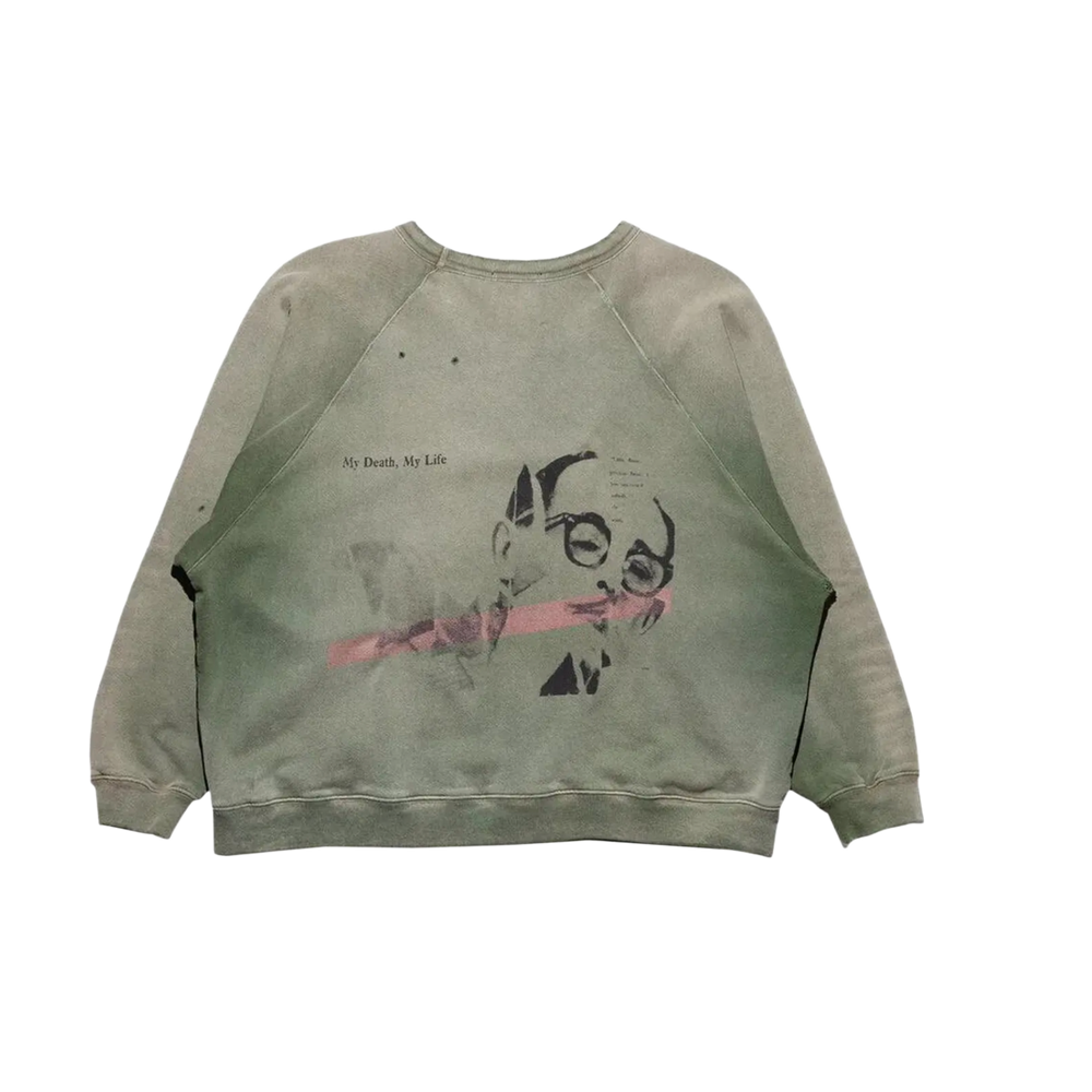 Enfants Riches Déprimés 'My Death My Life Raglan' Green Crewneck