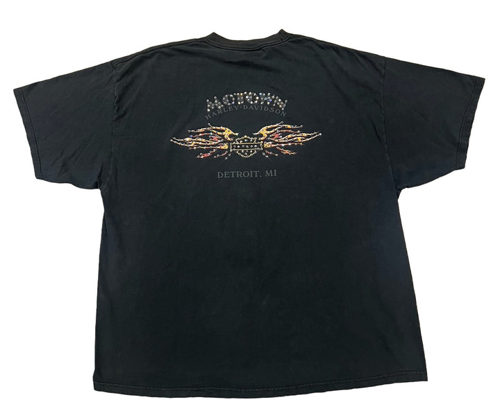 Harley Davidson 'Motown' Rhinestone Vintage Tee