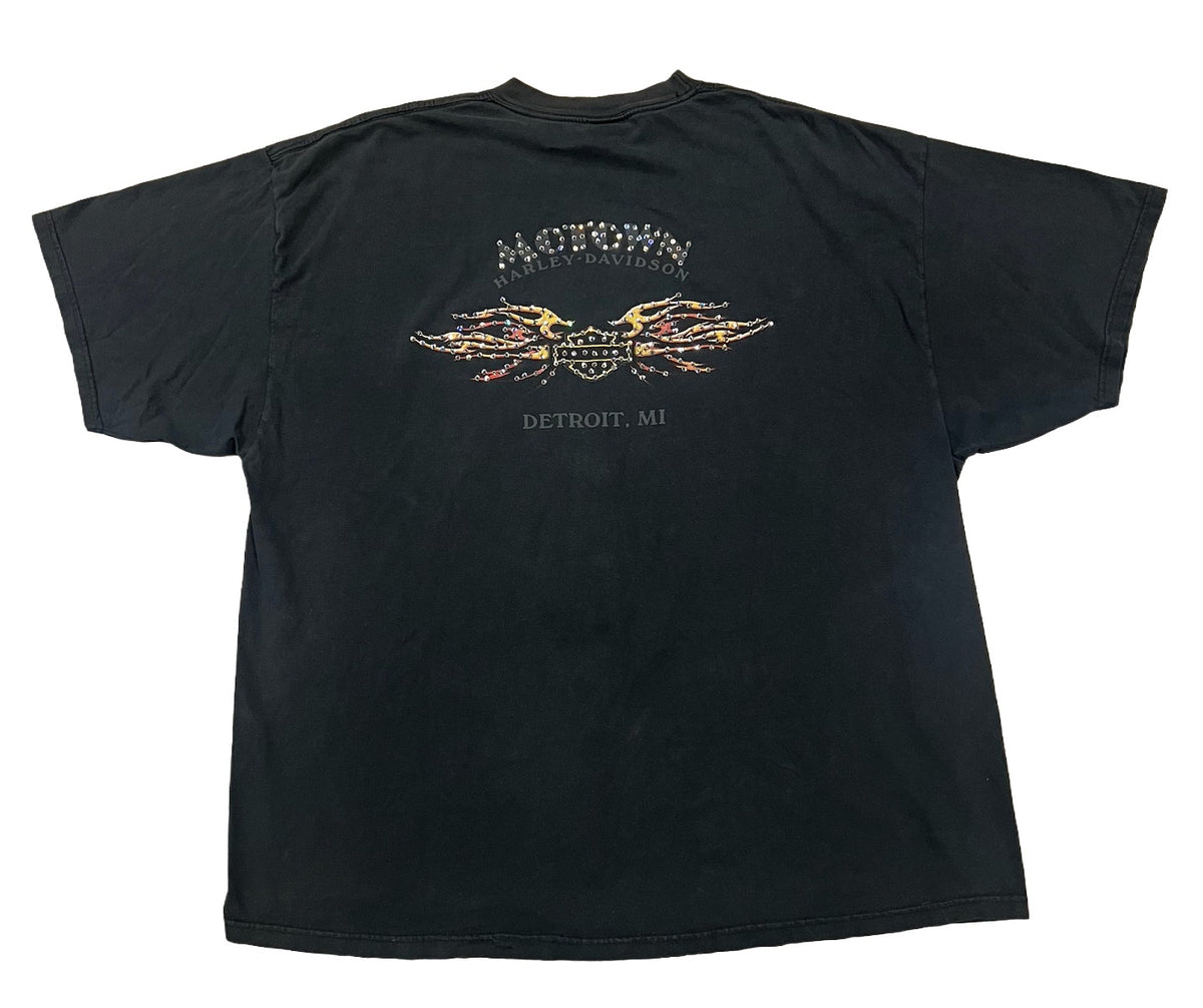 Harley Davidson 'Motown' Rhinestone Vintage Tee