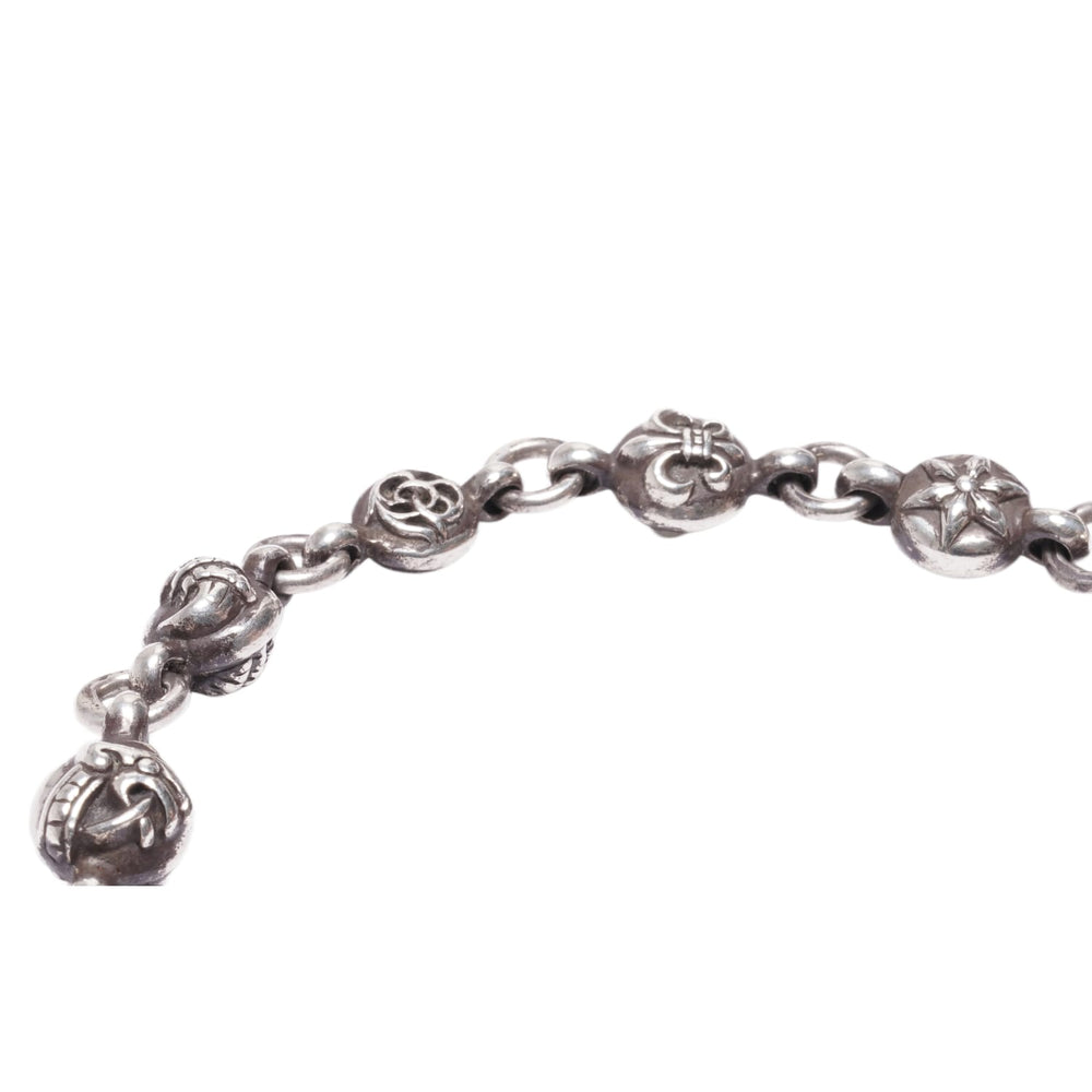 Chrome Hearts 'Multi Ball' Silver 12 Link Bracelet