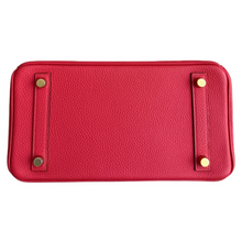 Hermes 'Rouge' Gold Hardware Togo Birkin 25