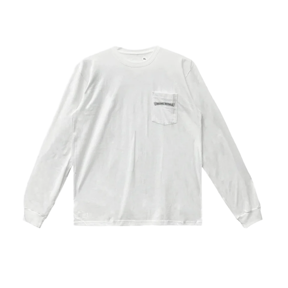 Chrome Hearts 'Scroll USA Script' White Pocket Longsleeve