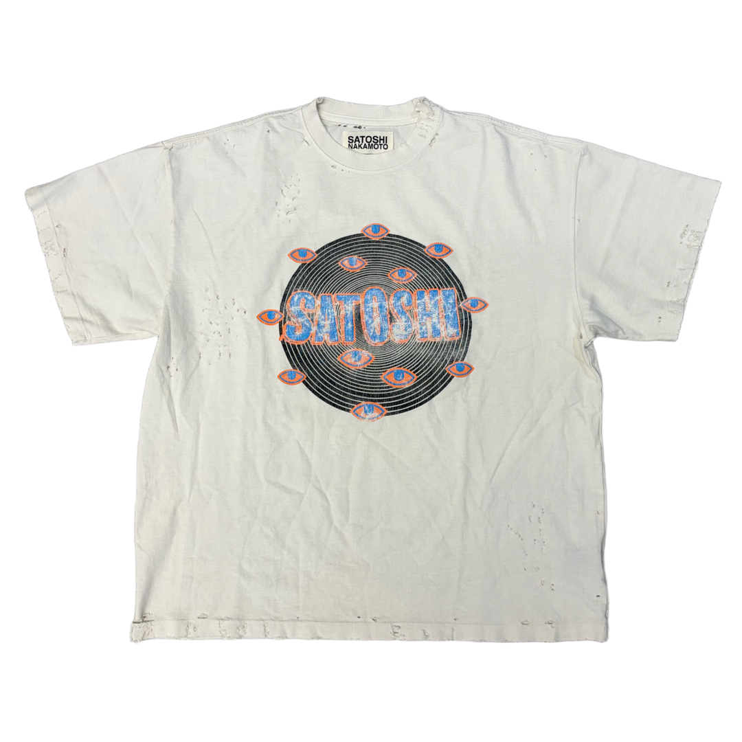 Satoshi Nakamoto 'Eyes' White Tee