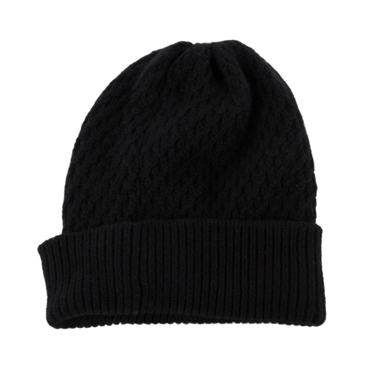 Chanel 'White CC' Knit Cashmere Black Beanie