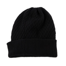 Chanel 'White CC' Knit Cashmere Black Beanie