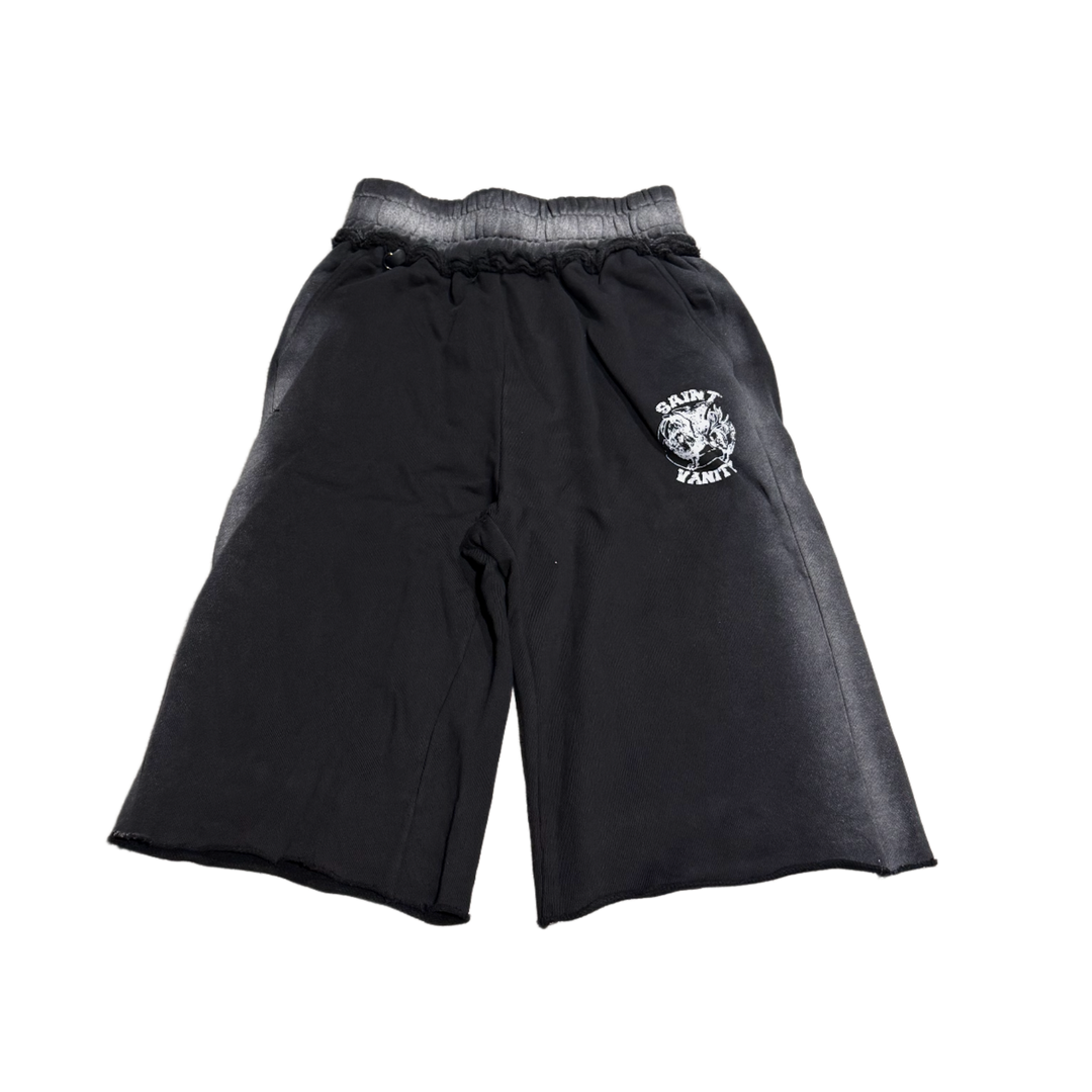 Saint Vanity 'Black' Ash Long Shorts