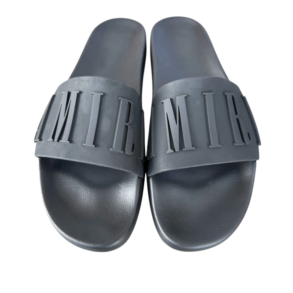 Amiri 'Logo Black' Pool Slide