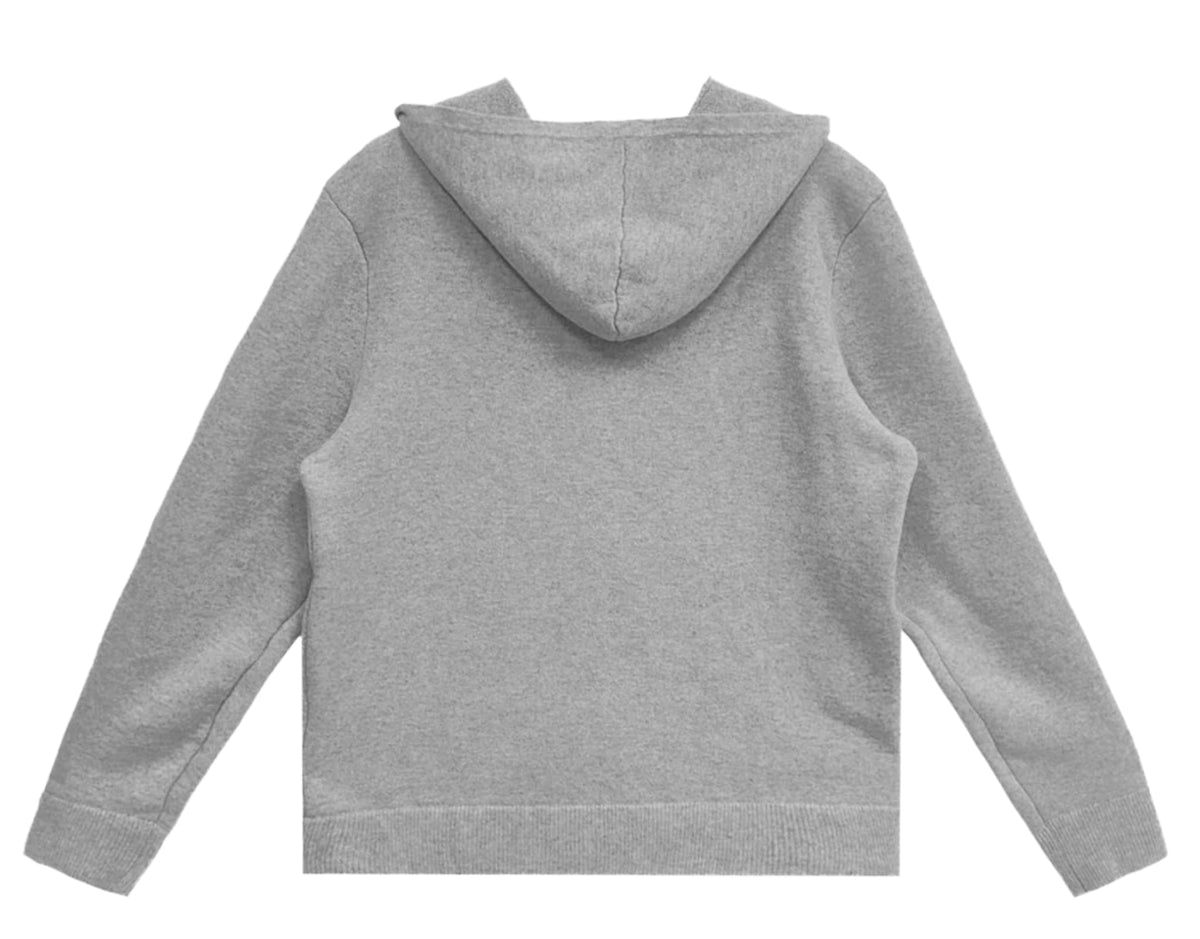 Chrome Hearts 'Grey' Life Sentence Cashmere Zip Up Hoodie