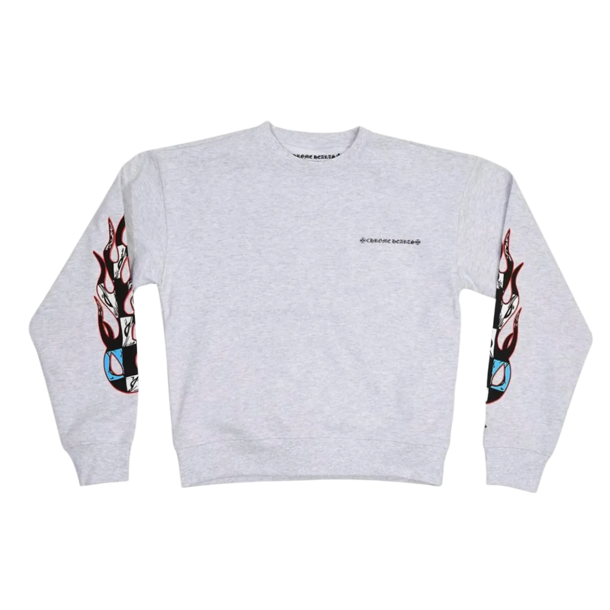 Chrome Hearts Matty Boy 'Brain' Grey Crewneck