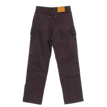 Louis Vuitton 'Embroidered Burgundy Flower' Monogram Jeans