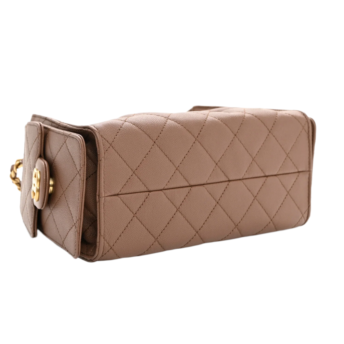 Chanel 'Brown' Caviar Quilted Mini 25 Bag
