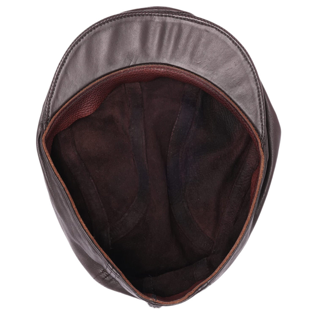 Chrome Hearts Vintage 'Brown' Leather Beret Flat Hat