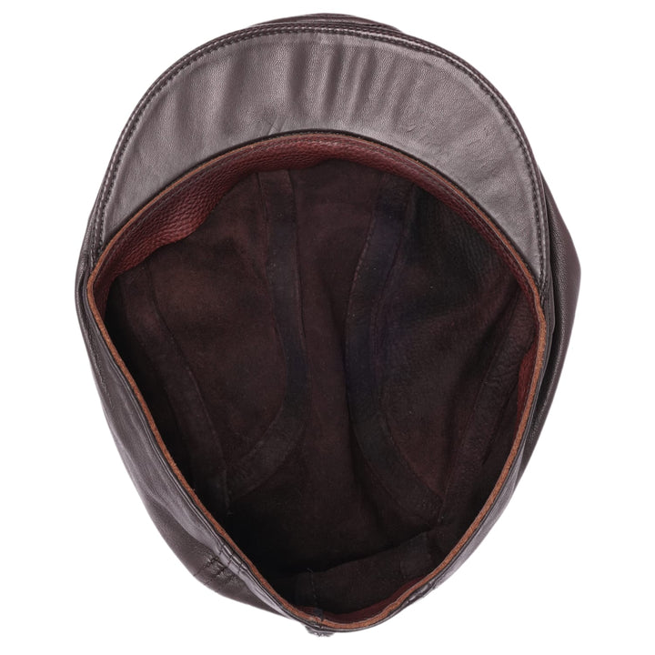 Chrome Hearts Vintage 'Brown' Leather Beret Flat Hat