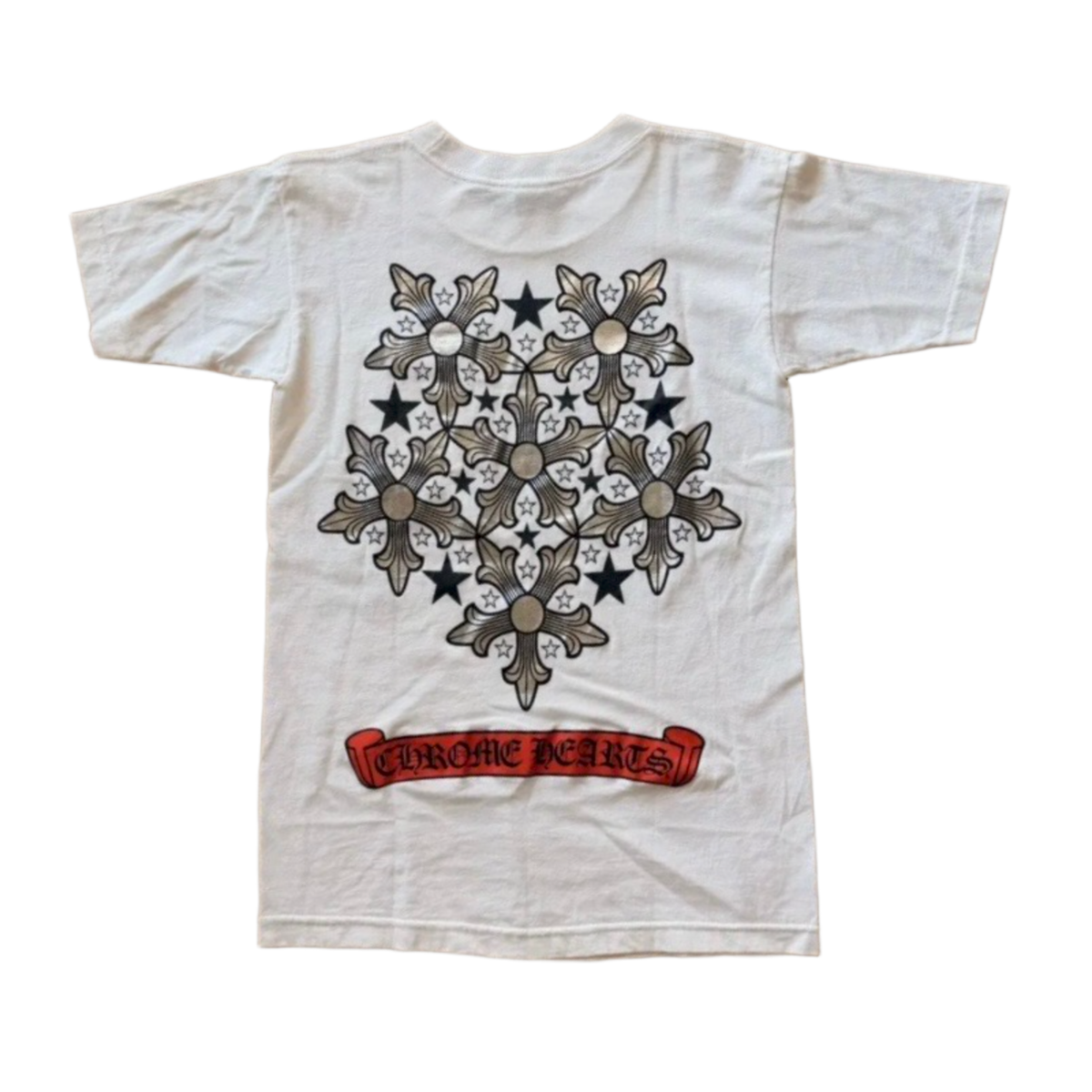 Chrome Hearts Vintage 'Silver Star' White Pocket Tee