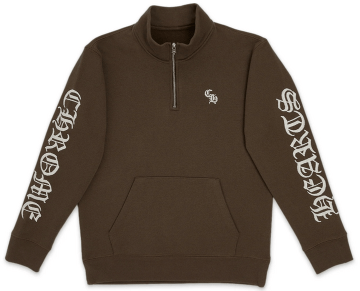 Chrome Hearts 'Slo Ride' Brown Quarter Zip