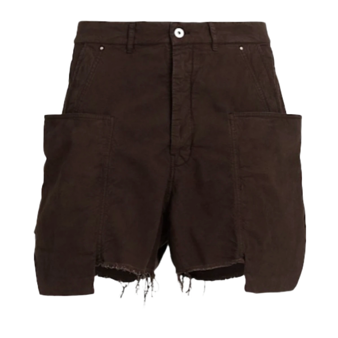 Rick Owens DRKSHDW 'Stefan' Brown Cargo Shorts