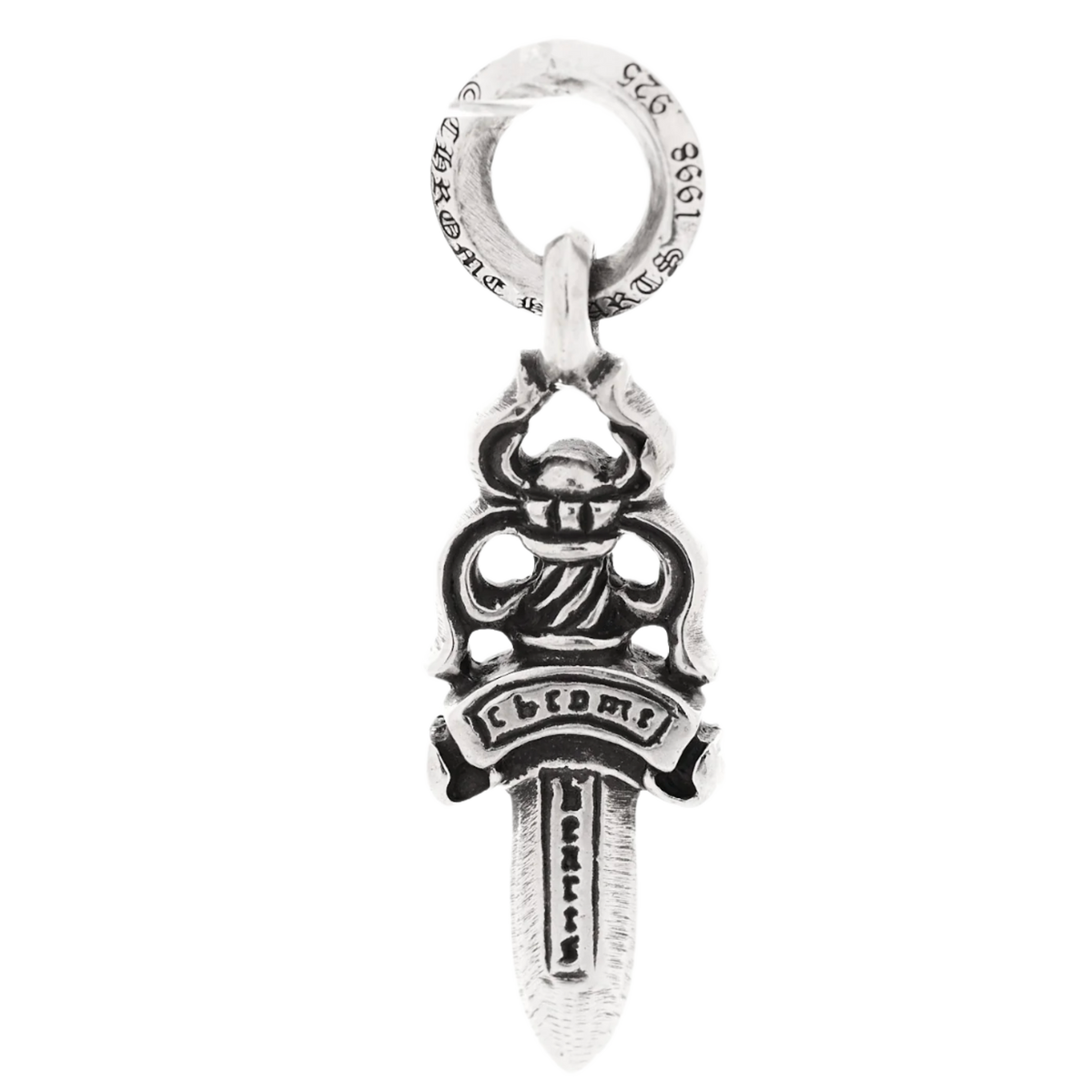 Chrome Hearts #5 Silver 'Dagger' Mini Charm Pendant