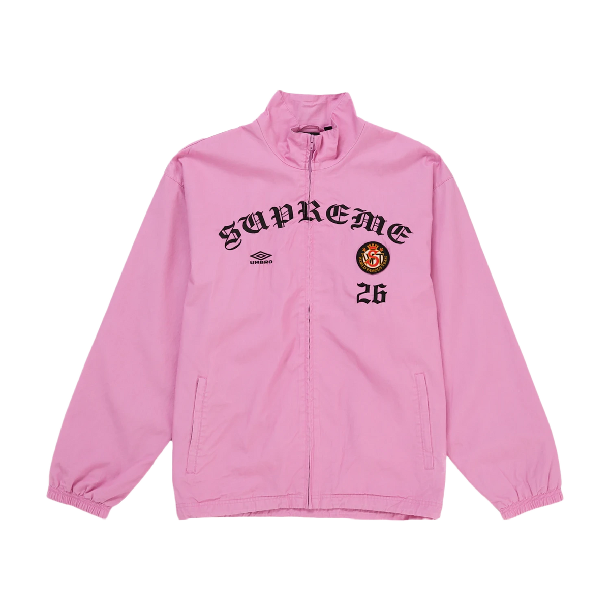 Supreme 'Pink' Umbro Cotton Ripstop Track Jacket