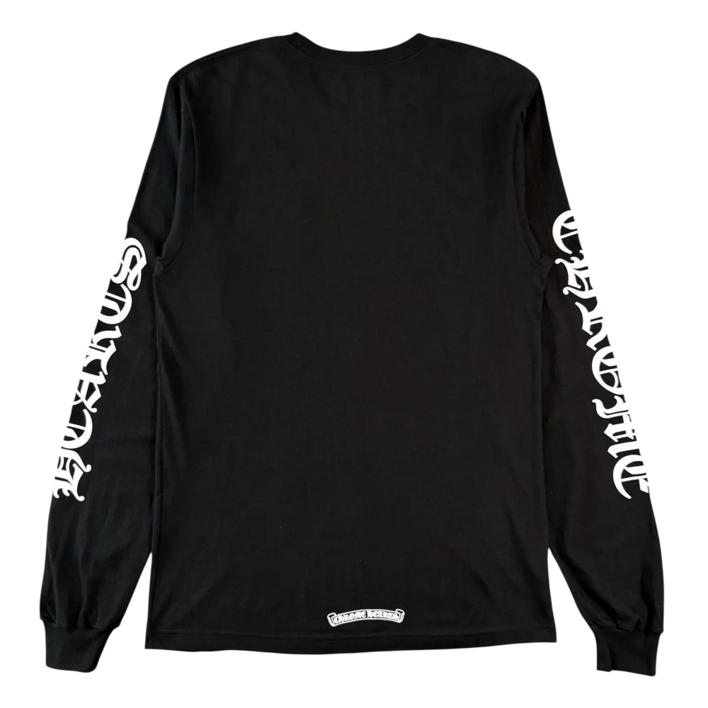 Chrome Hearts 'Neck Logo' Black Longsleeve Pocket Tee