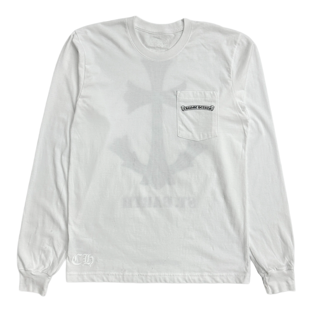 Chrome Hearts St Barth 'Anchor' White Longsleeve Tee