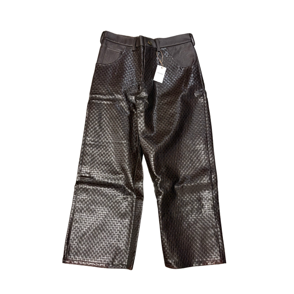 Archivo Studios 'Weave' Brown Leather Pants