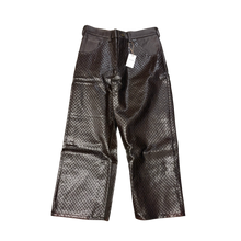 Archivo Studios 'Weave' Brown Leather Pants