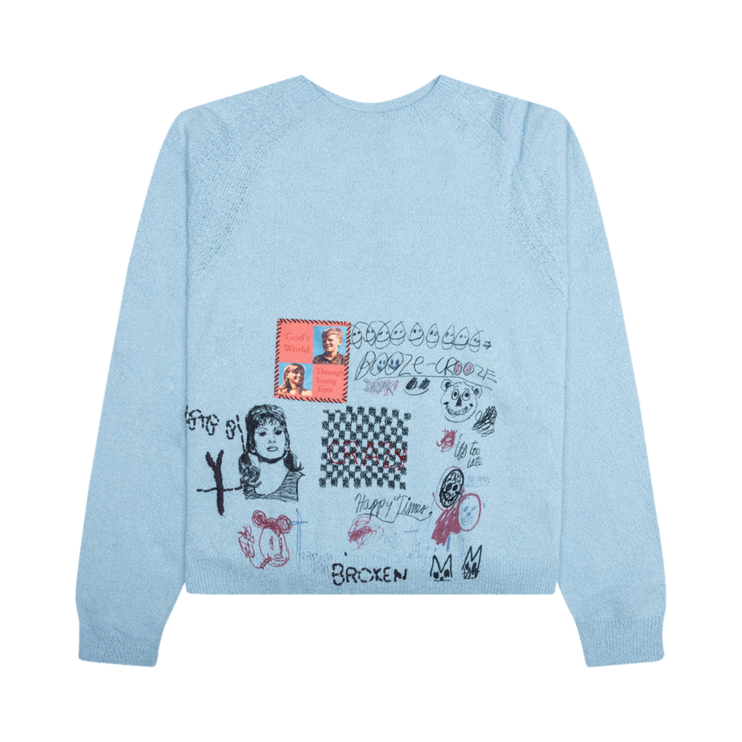 Paly 'Booze Crooze' Blue Knit Sweater
