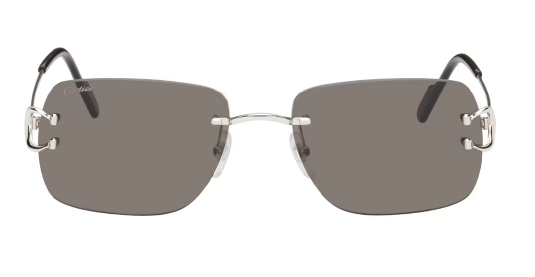 Cartier Silver Classic Décor C Sunglasses