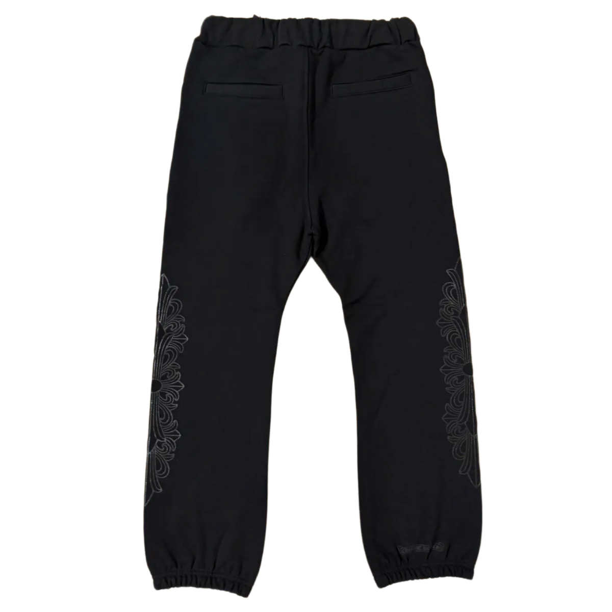 Chrome Hearts 'Floral Tonal' Black Sweatpants