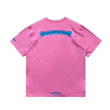 Chrome Hearts 'Pink' Blue Scroll Tee