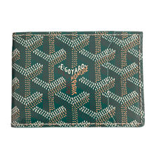 Goyard 'Green' Canvas Insert Victoire Card Holder