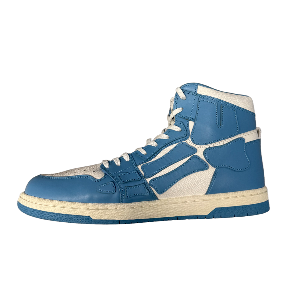 Amiri 'White Blue' Skel Hi-Top Sneakers