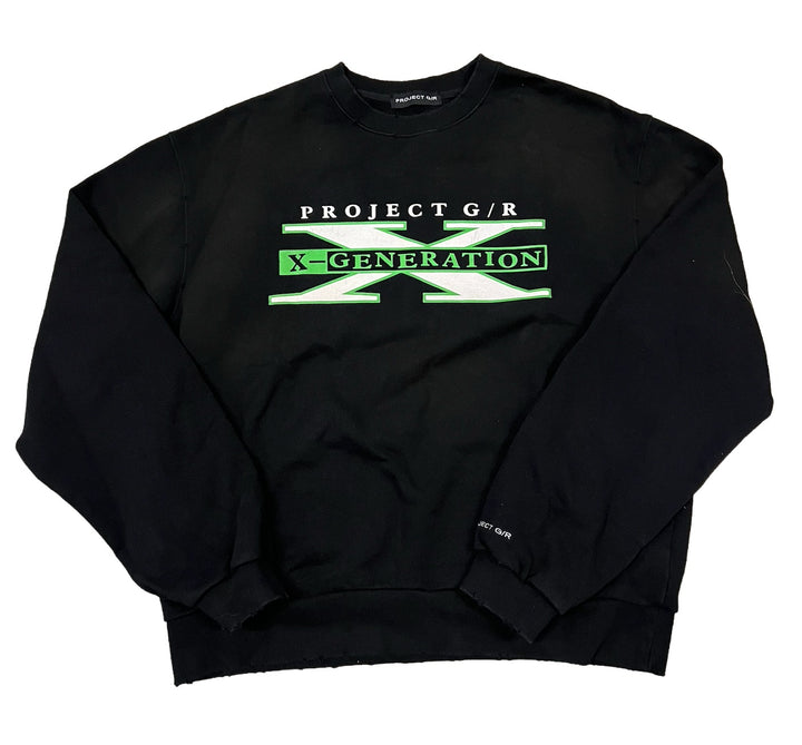Project G/R 'X-Generation' Black Crewneck