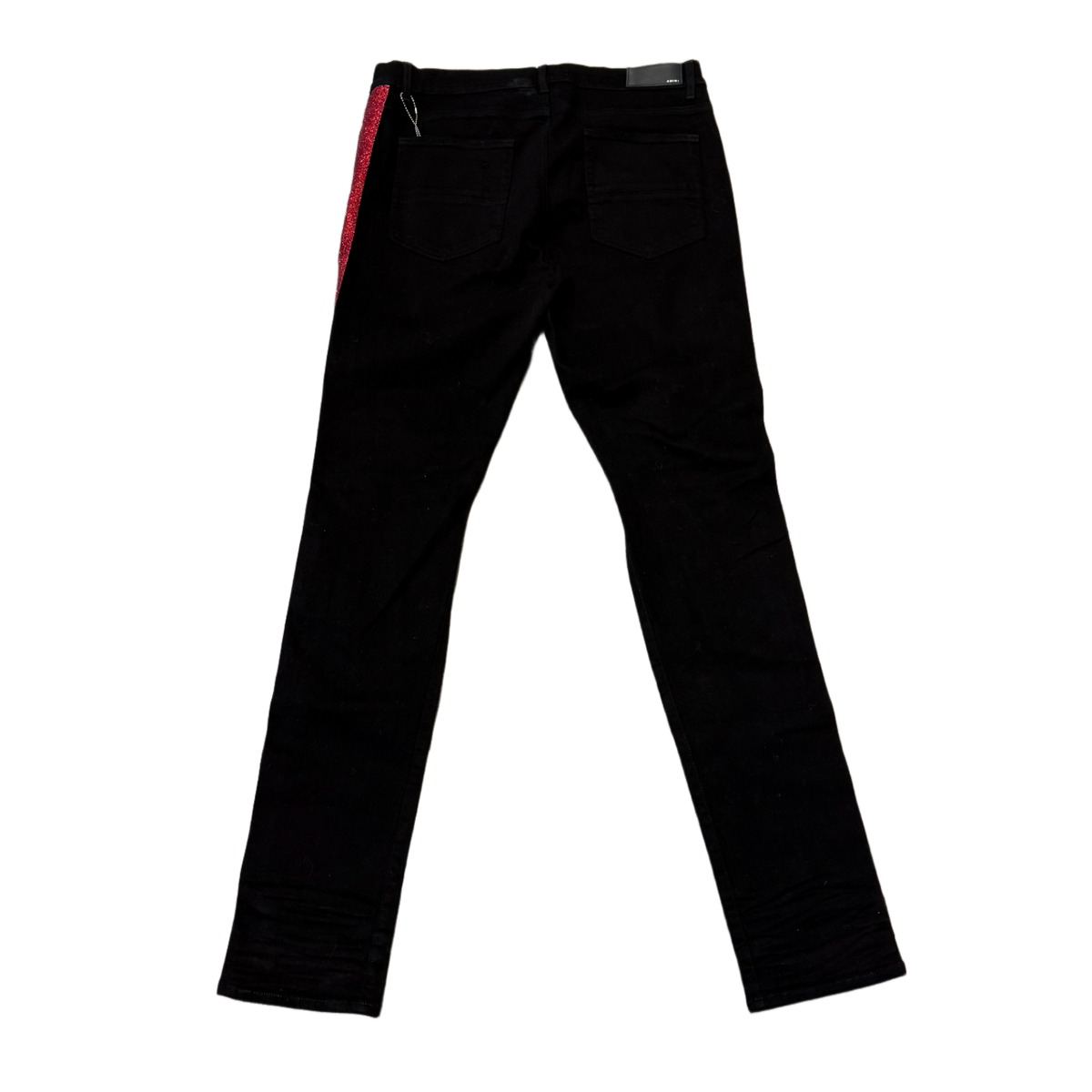Amiri 'Black And Red' Glitter Jeans